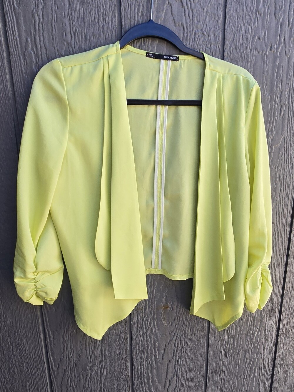 Maurices Lime Green Dress Jacket